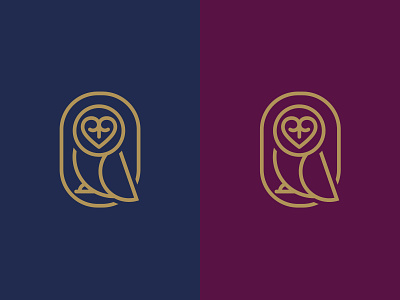 owl - unused bird cross heart medical medical cross outline owl owl illustration owl logo wise