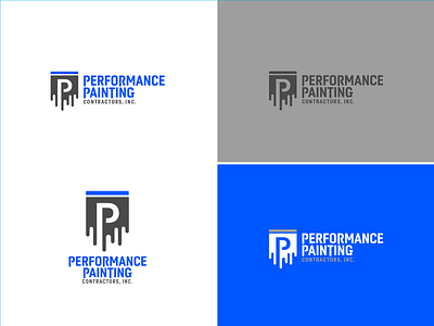 Performance Paint - Unused industrial paint drips shield logo surface protection