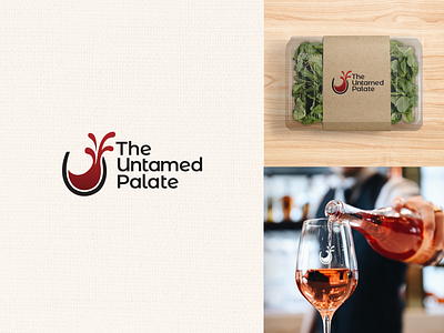 The Untamed Palate - Official Logo chef logo private chef wine education