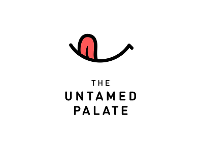 The Untamed Palate - Unused logo private chef smile wine education