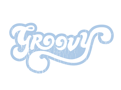 Groovy type drawn hand type