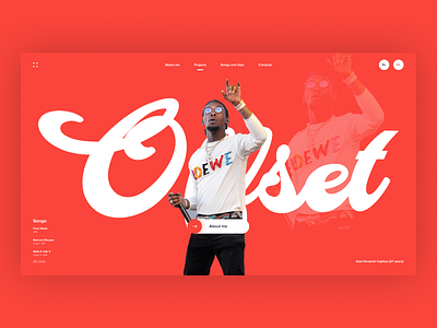Offset - concept website design home main screen page site ui ux web