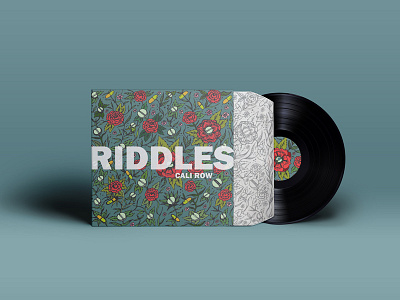 Riddles Album Art album art floral illustration illustrator typography vector