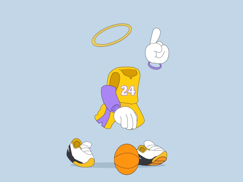 Invisible Mamba 24 2d animation basketball bryant dribble friends invisible kobe mamba nba walkcycle