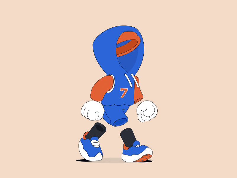 Hoodie Melo 2d animation basketball friends illustration invisible