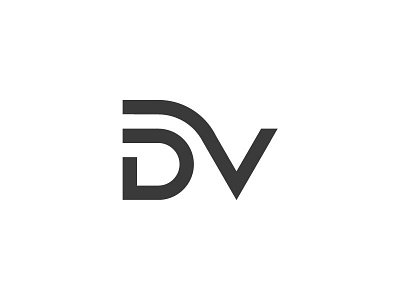 "DV" dv personal branding logo