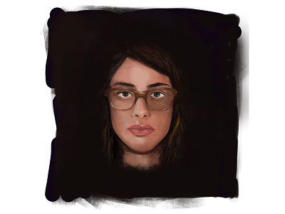 Self Portrait art digital painting illustration portrait portrait painting procreate realistic drawing sketching