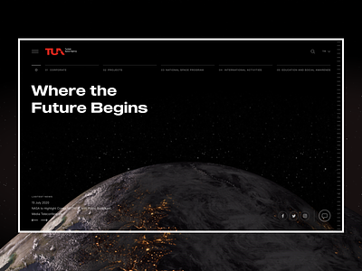 Web Design for Turkish Space Agency