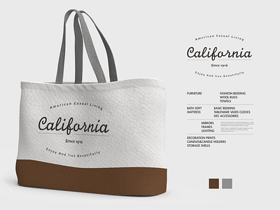 canvas bag for Harbor House bags branding design icon illustration logo