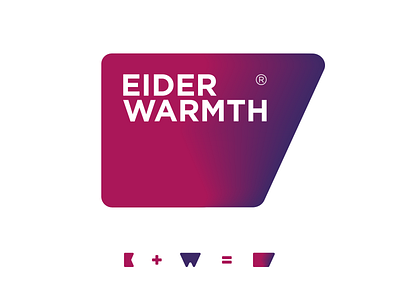 標誌設計-Eider Warmth-紡織品品牌 branding design illustration logo textile typography vector