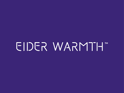 纖維材料標誌設計-Eider Warmth branding design icon illustration logo