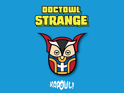 Doctowl Strange avengers doctor kapowl marvel owl strange vector