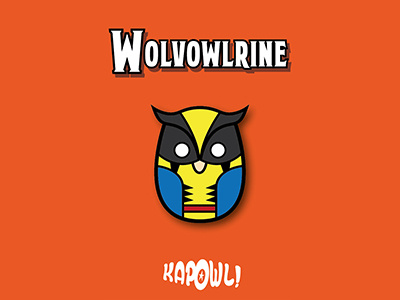 Wolvowlrine logan owl vector weapon wolverine x xmen