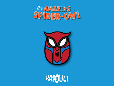 The Amazing Spider-Owl comic kapowl marvel owl spiderman vector