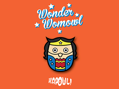 Wonder Womowl comics dc justice kapowl league vector woman wonder
