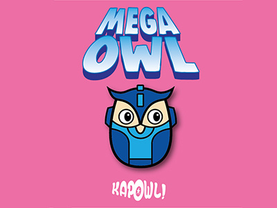 Mega Owl capcom cute game man mega nes owl retro vector