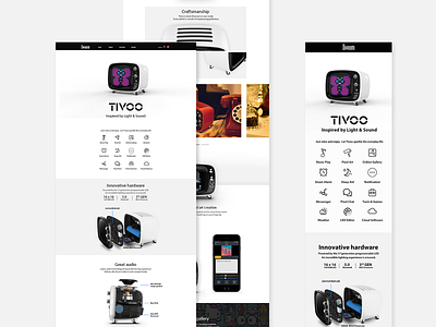 Tivoo Page for Divoom Website design pixel ui web website