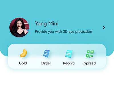 3D Eye care App - 3D icon 3d design icon ui ux website