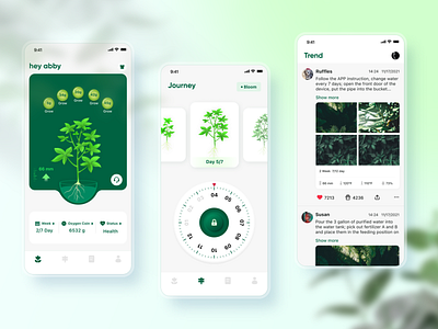 Smart Planting App - hey abby icon illustration ui ux