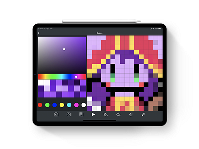 Pixel Art for iPad illustration pixel ui