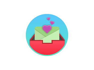 Love Letter design icon ui
