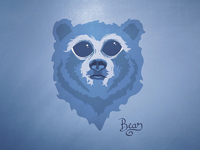 Blue Bear illustration bear blue drawing graphic design illustration illustrator mountains wild life wilderness