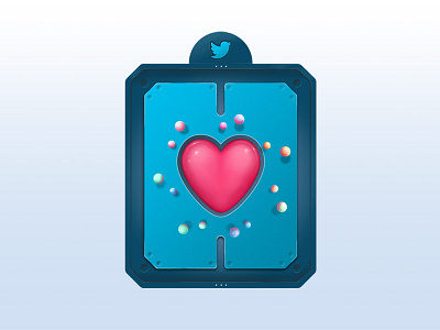 Twitter's Heart heart illustration like microinteraction twitter