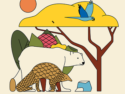 Biodiversity biodiversity childrensbook climate illustration minimal nature sustainability wildlife