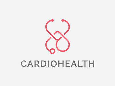 CardioHealth branding cardio cardiology design doctor icon logo minimal