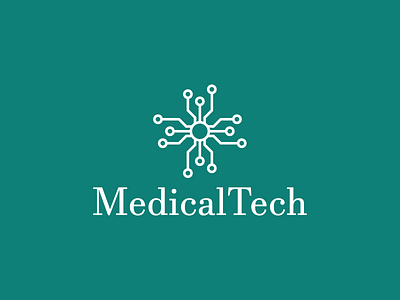 MedicalTech branding cross doctor icon logo med medical minimal tech technology