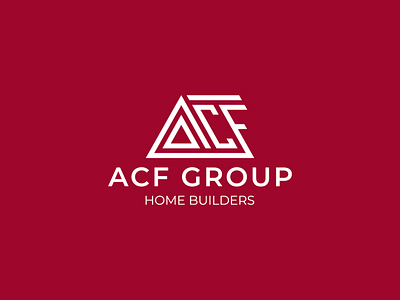 ACF Group Home Builders builders construction home house minimal minimalist monogram triangle