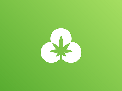 Shamrock Farms cannabis cannabis sativa clover farm green grow growing icon icon design irish leaf minimal minimalist shamrock