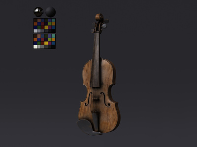 Violin 3d 3dart 3dmodeling arnold arnoldrender design maya music render violin zbrush
