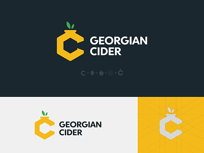 Georgian Cider abstract brand branding design icon letter logo logotype mark vector