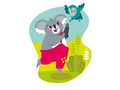 Blinky Bill childrens illustration illustration kidlit vector illustration