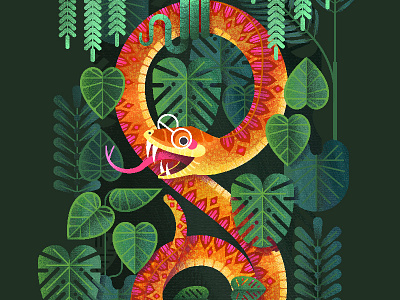 Jungle Snake illustration illustrator kidlit kidlitart vector illustration