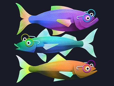 Fish fish fish illustration illustration illustrator procreate