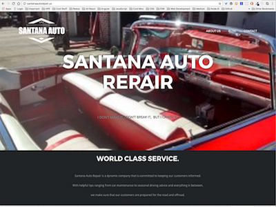 Santana Auto custom theme wordpress