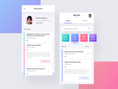 10clouds Library - App By Aga Ciurysek For 10clouds On Dribbble