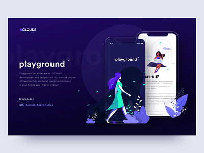 Playground by 10Clouds 10clouds animation app design download free github illustration interaction interface mobile ui ux