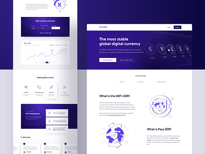 PaysXDR - landing page 10clouds blockchain crypto cryptocurrency design illustration interface landing landing page ui ux vector website