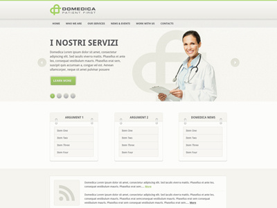 Home Template clean design home light medical perfect pixel psd template texture web web2.0