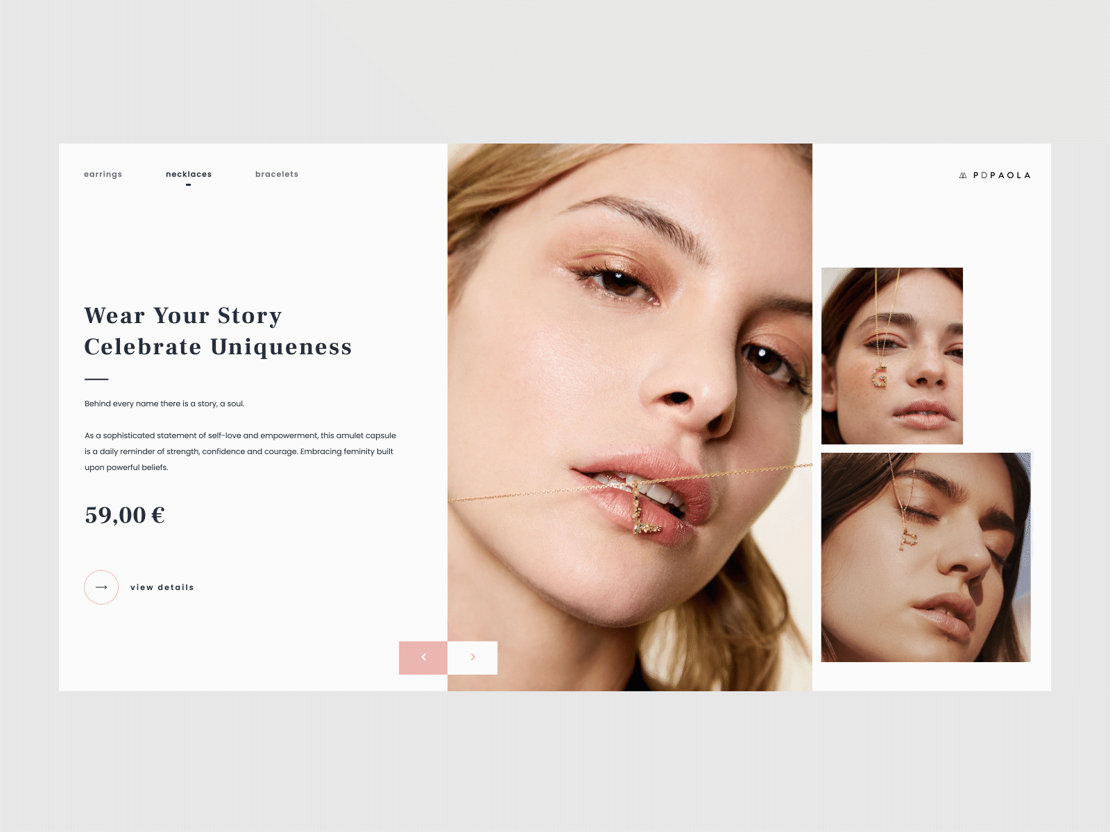 Jewelery Shop adobe xd clean ecommerce interface jewelery minimalist product simple ui ux