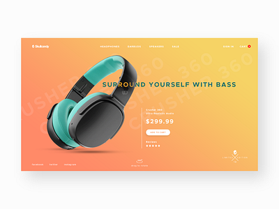 Skullcandy e commerce headphones inteface price product shop store ui ux