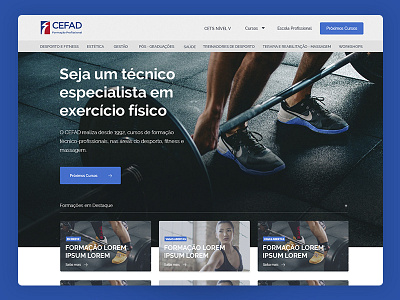 CEFAD Portugal design interface ui