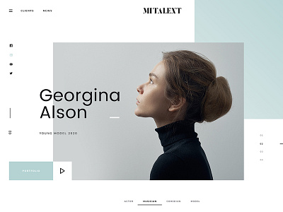 Mitalent Beauty Agency template ui website