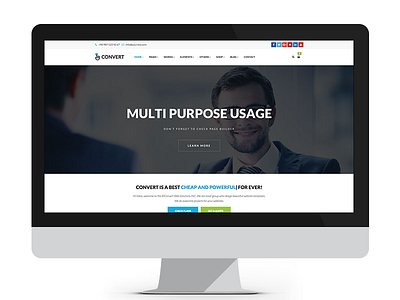 Convert HTML Responsive Multi-Purpose Site Template convert corporate html responsvie