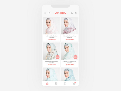 AISYIRA app app design app ui clean commerce design ecommerce fashion fashion app hijab mobile mobile ui muslimah store style syari ui ui design ux ux design