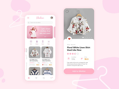 Shalova app cloth design dress fashion mobile style ui ui design ux ux design