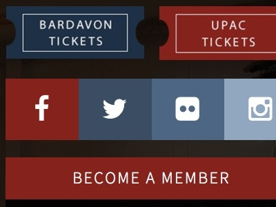 Button UI For A Theatre Website theater theatre ui web design